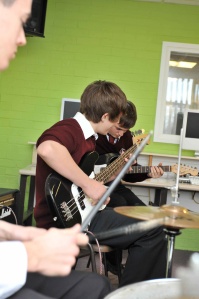 Students at Simon Balle school, Hertfordshire, take part in Musical Futures work